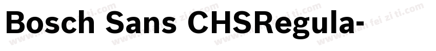 Bosch Sans CHSRegula字体转换